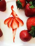 Strawberry Shadow Dancer Food, Creative food, Food photograp